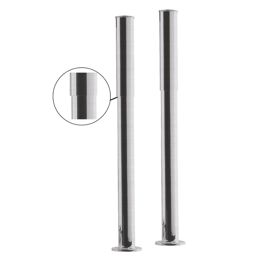 BC Designs Victrion Brushed Chrome Bath Legs & Adjustable Shrouds